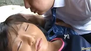 Japanese chick clocked out and fucked at the side of the road